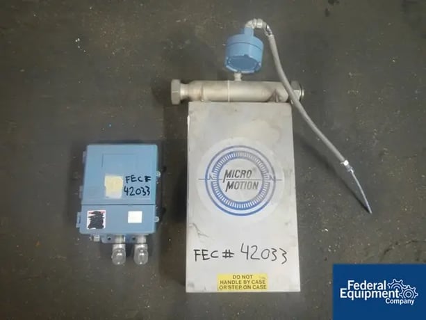 Micro Motion #DS-1509999, flow meter, Stainless Steel construction with transmitter, #42033 (7 available) - Image 1