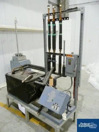 4.5 KW Capitol #CMW-HF-9020, 3-zone sheet stack temp.ctrl.stand, each w/(2) 4.5 KW elec.htrs, pumps, serial - Image 4