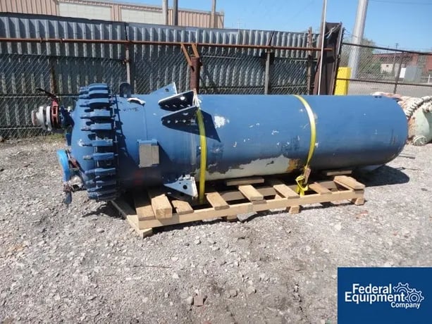 600 gallon Tycon, glass lined receiver, 36" dia.x 11' straight side, removable dish top, dish bottom, 50 psi - Image 1