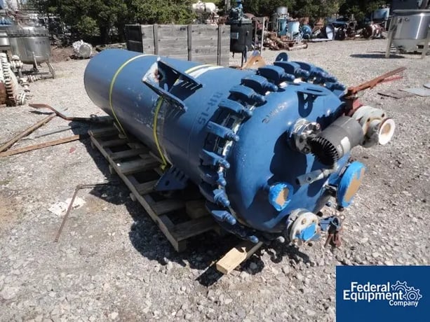 600 gallon Tycon, glass lined receiver, 36" dia.x 11' straight side, removable dish top, dish bottom, 50 psi - Image 2