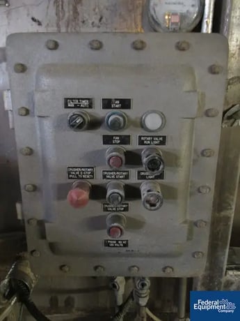 Dump Station, Young #10X8-C, Stainless Steel bag dump, 5" x 5" dump area, integrally mtd.dust filter - Image 5