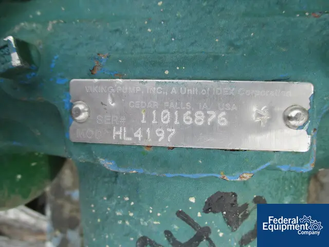 Viking #HL4197, Stainless Steel Gear Pump, 1.5" inlet/outlet, on base w/3 HP, 230/460 V. motor - Image 4
