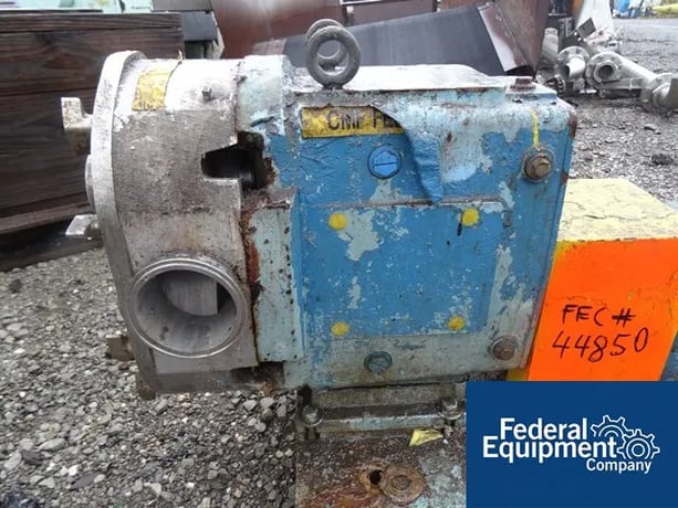 310 GPM, Waukesha #200, Stainless Steel rotary lobe pump, 4" in/outlet, on base, 20 HP, 230/460 V., #44850 - Image 7