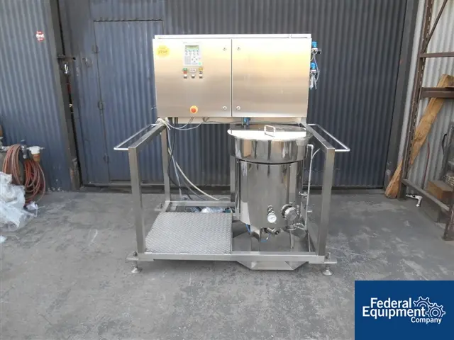 Schubert #MD, Stainless Steel stopper wash basin on Stainless Steel cart w/controls, 480 V., 2002, #45344 - Image 1