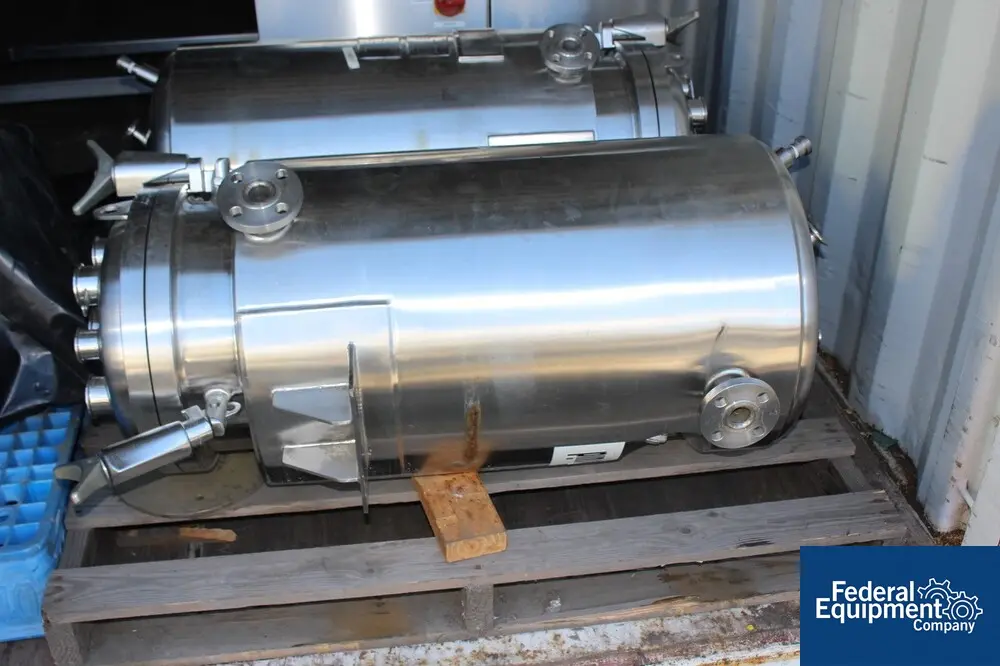 13.20 gallon Allegheny Bradford, Stainless Steel reactor, 50 liter, 50 psi & FV @ 302° int, jacketed 100 psi - Image 1