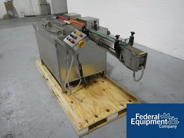 Vial Tray Loader, Calumatic, dual station, Stainless Steel base, pneu.oper.push mechanical, integ.mtd.slat - Image 3