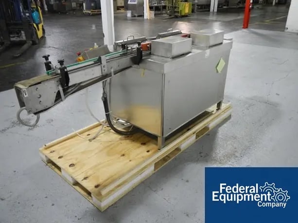 Vial Tray Loader, Calumatic, dual station, Stainless Steel base, pneu.oper.push mechanical, integ.mtd.slat - Image 4