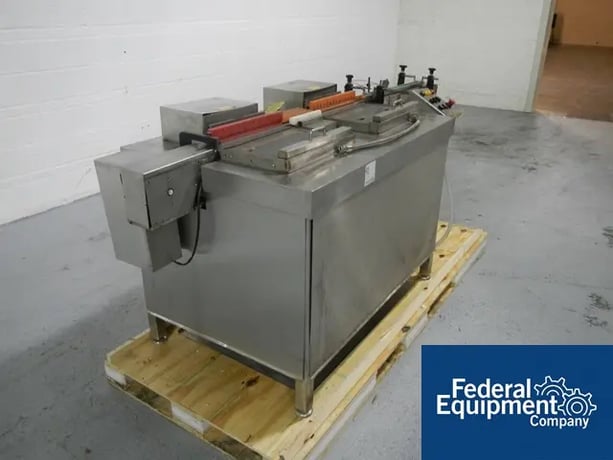 Vial Tray Loader, Calumatic, dual station, Stainless Steel base, pneu.oper.push mechanical, integ.mtd.slat - Image 6