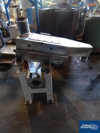 16" x 28" Martin #CD18.910, Stainless Steel Vibro-Screener, sgl.deck on stand, 35 KW, 230/460 V.vibro motor - Image 3