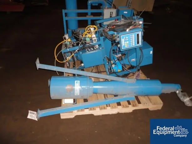 Novatec #MCS-206, 3 material volumetric blend.system, pneu.receivers, inline fines filter #MGBBS-3, Micro - Image 3