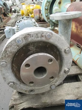 Worthington, Stainless Steel, 2" inlet, 1.5" outlet, 5 HP, 220/440 V. explosion proof drive on unitized base - Image 2