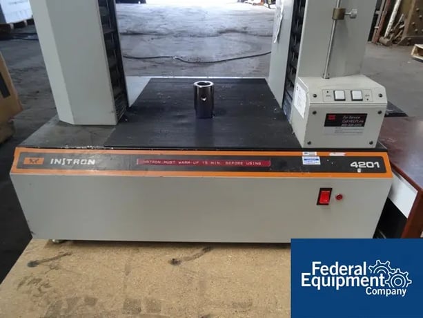 Instron #4201 Series IX, compression & force tester, 10 newton +/-100 newton & 1 Kn load cells, 2-sets - Image 4