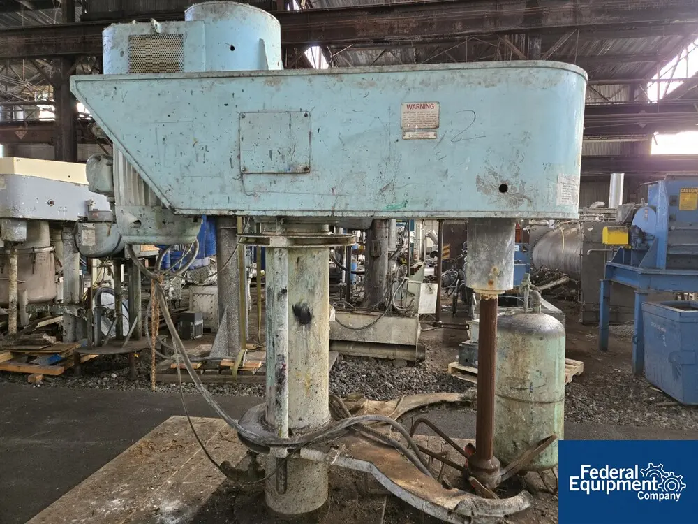 Hockmeyer #HVM-25, bow tie mixer, 25 HP, 3.5" dia.Carbon Steel shaft w/CS blade, 230/460 V. explosion proof - Image 4