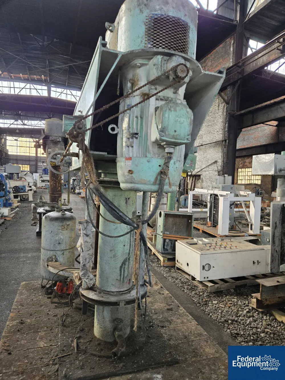 Hockmeyer #HVM-25, bow tie mixer, 25 HP, 3.5" dia.Carbon Steel shaft w/CS blade, 230/460 V. explosion proof - Image 5