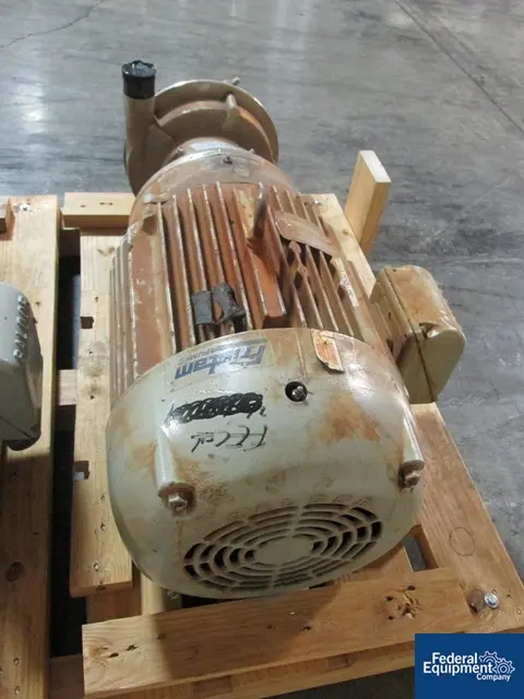 600 GPM @ 100' TDH, Fristam #FPR3452-245, Stainless Steel, 3" x 2", tri-clamp connect, 40 HP, 460 V., serial - Image 3