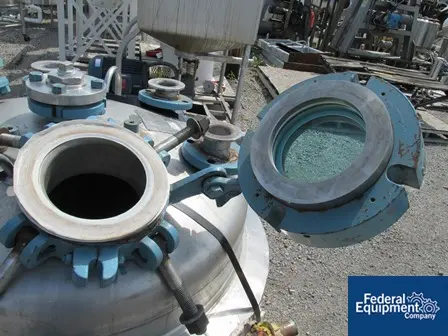 100 gallon Pfaudler, 316 Stainless Steel, 32" dia.x 25" str.side, dish top/bttm, 50 psi & FV @ 350°F int - Image 7