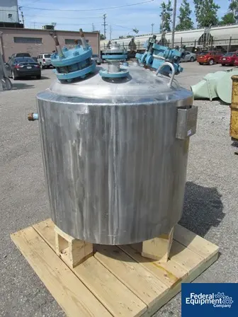 100 gallon Pfaudler, 316 Stainless Steel, 32" dia.x 25" str.side, dish top/bttm, 50 psi & FV @ 350&deg;F int - Image 2