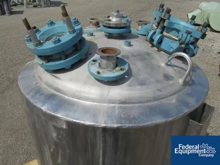 100 gallon Pfaudler, 316 Stainless Steel, 32" dia.x 25" str.side, dish top/bttm, 50 psi & FV @ 350&deg;F int - Image 4