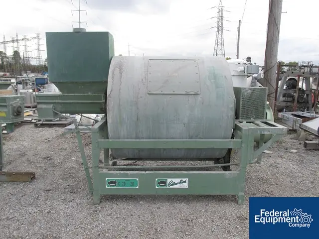 67 cu.ft. Burton #C20-20, Carbon Steel, 60" dia.drum w/6" feed/discharge screw, 7 HP, 230/460 V.motor drive - Image 1