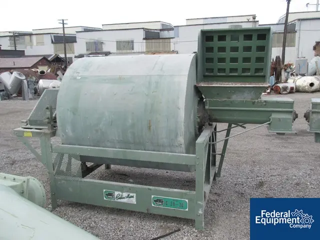 67 cu.ft. Burton #C20-20, Carbon Steel, 60" dia.drum w/6" feed/discharge screw, 7 HP, 230/460 V.motor drive - Image 3
