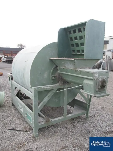 67 cu.ft. Burton #C20-20, Carbon Steel, 60" dia.drum w/6" feed/discharge screw, 7 HP, 230/460 V.motor drive - Image 4