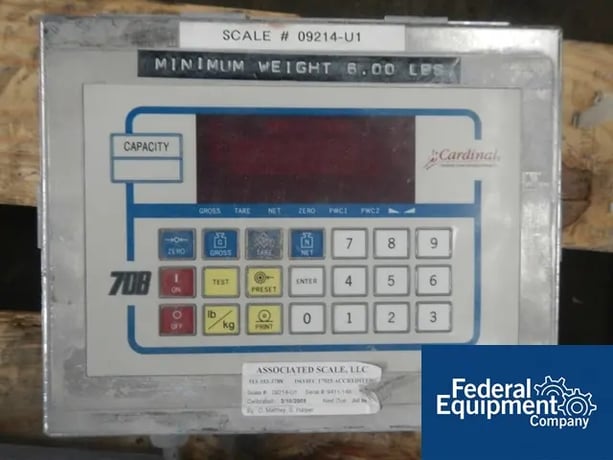 Cardinal #708S, Digital Scale, 12 V., serial #9411-148, #43073 - Image 2
