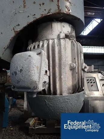 50 HP Cowles, Stainless Steel disperser, shaft & blade, air over oil hydraulic lift w/air tank, 230/460 - Image 5