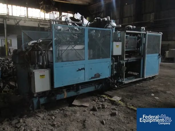 Lyle #125FT, thermoformer, dual forming stations, 29" W x 25" L platens, 5" stroke, 7' L oven, control panel - Image 2