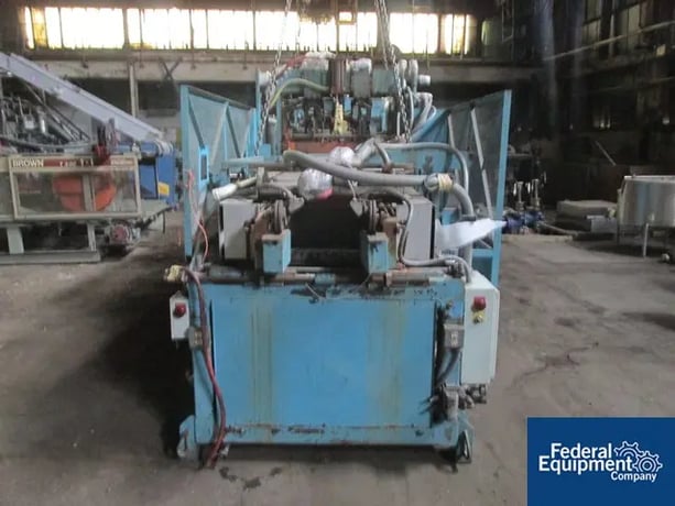 Lyle #125FT, thermoformer, dual forming stations, 29" W x 25" L platens, 5" stroke, 7' L oven, control panel - Image 3