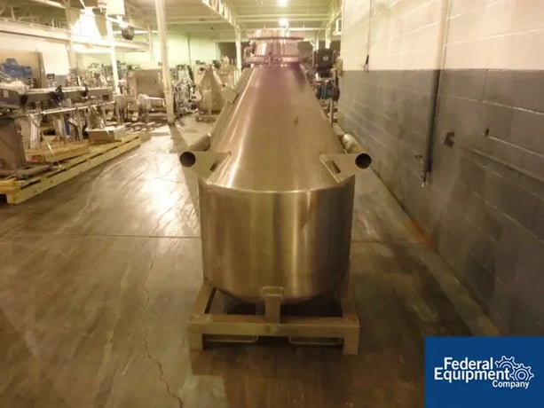 21.18 cu.ft., LB Bohle, 600 liter 316L Stainless Steel Bin, 8" outlet w/pneumatically operated butterfly - Image 2