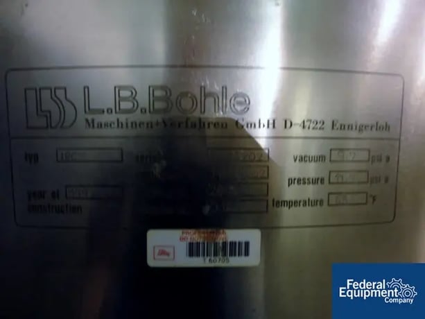 21.18 cu.ft., LB Bohle, 600 liter 316L Stainless Steel Bin, 8" outlet w/pneumatically operated butterfly - Image 5