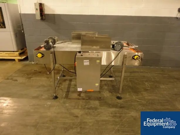 30" x 64" NJM / CLI #TACO-5014, Biflow conveyor, individual .5 HP DC conv.drives, 15" W slat conveyors, 2003 - Image 1