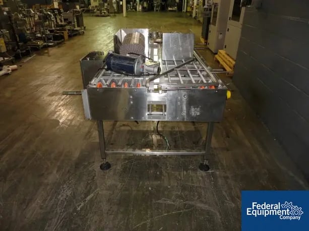 30" x 64" NJM / CLI #TACO-5014, Biflow conveyor, individual .5 HP DC conv.drives, 15" W slat conveyors, 2003 - Image 3