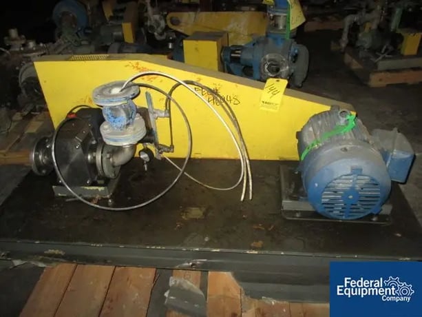 Viking #Duralobe, Stainless Steel Rotary Lobe Pump, positive displacement, 2" in/outlets, 5 HP, #46948 - Image 1