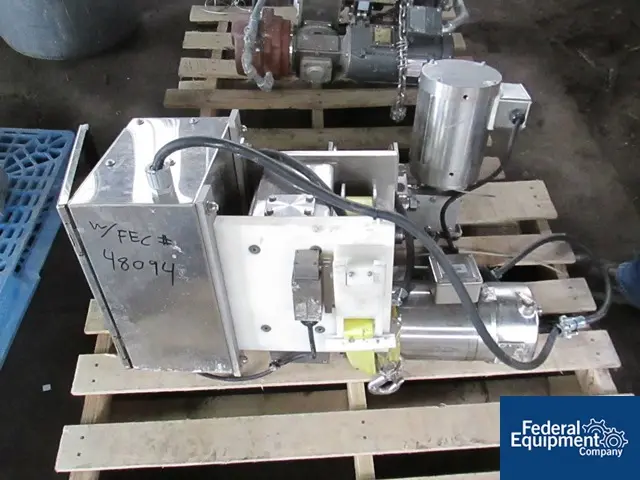 500 kg David Round & Sons #203, Stainless Steel, explosion proof, 13' S/S beam, 140" runway,.5 HP trvl.motor - Image 1