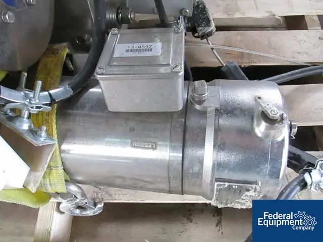 500 kg David Round & Sons #203, Stainless Steel, explosion proof, 13' S/S beam, 140" runway,.5 HP trvl.motor - Image 5
