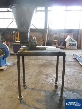 Cart, K-Tron #F-1, 2" dia.x 24" L screw, Stainless Steel, Carbon Steel cart, 52" discharge hgt, .5 HP DC - Image 3