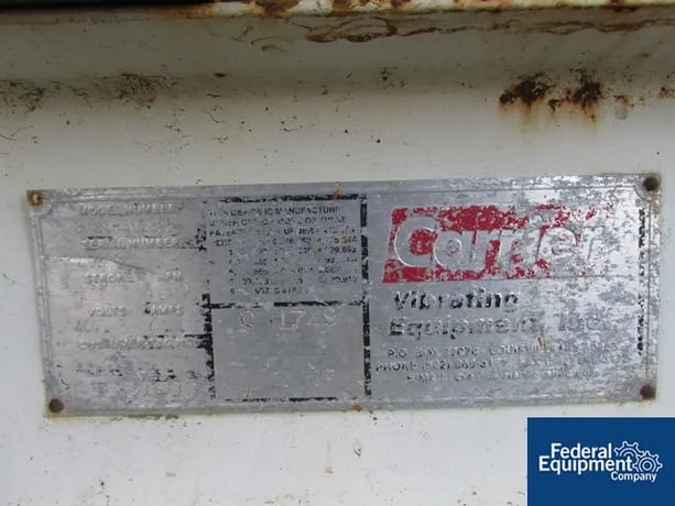 27" x 30" Carrier Posi-Flow #BMLS-30185, vibrating, 3-step seive, Stainless Steel, covers, 1" str.@ 460 RPM - Image 6