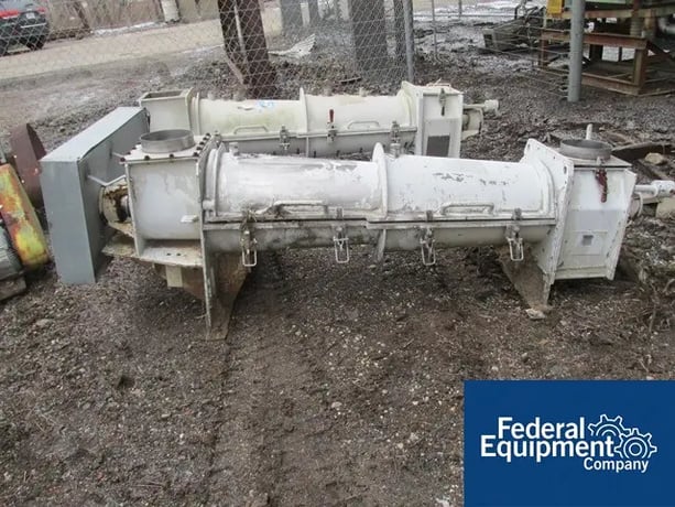 Ruberg #CM-150, Stainless Steel, 150 liter, 15" dia.x 55" L mixing chamber, belt driven, no motor, #49583 (2 - Image 3