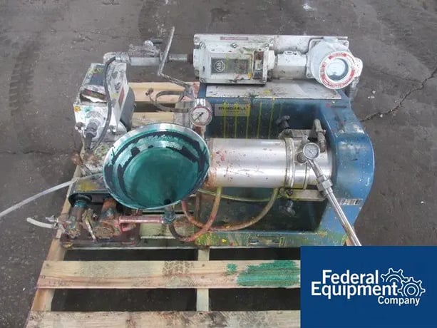 Chicago Boiler Dyno Mill #KDL-PILOT-US, Carbon Steel contacts, jacketed chamber on base, 220 V.explosion - Image 1