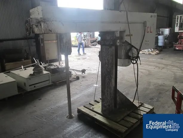 25 HP Armenco, Stainless Steel shaft, 230/460 V. explosion proof variable speed motor, air over oil hyd.lift - Image 3