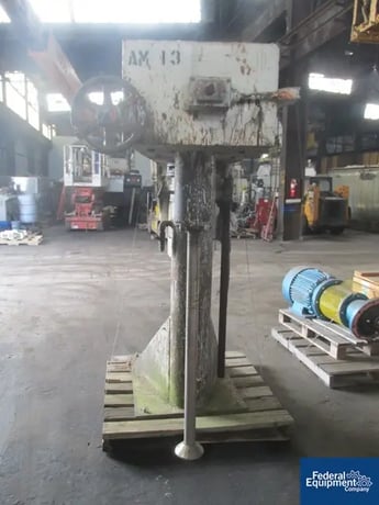 25 HP Armenco, Stainless Steel shaft, 230/460 V. explosion proof variable speed motor, air over oil hyd.lift - Image 4