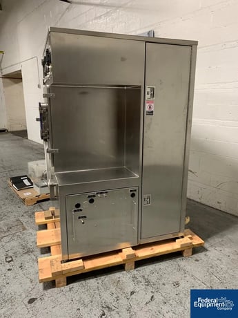 24" Thomas Compu-Lab, coating pan, Stainless Steel, 24" perforated pan, plenum, on board air make-up system - Image 4