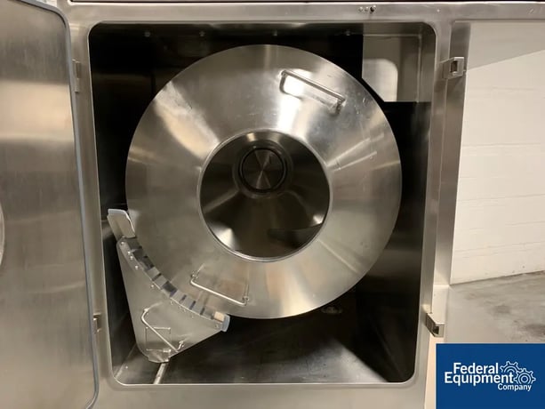 24" Thomas Compu-Lab, coating pan, Stainless Steel, 24" perforated pan, plenum, on board air make-up system - Image 7