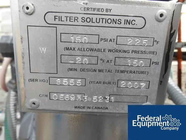 4" FSI basket filter, Stainless Steel, 150 psi, #43518 - Image 5