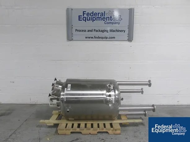 100 gallon Apache, Stainless Steel reactor, 40/40 psi, jacketed, #241-32 - Image 1