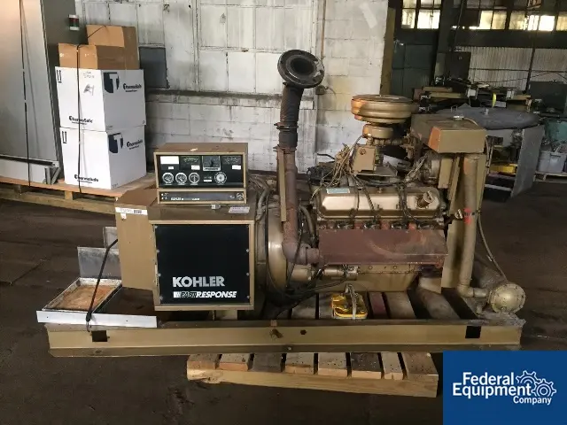 88 KW Kohler #100RZ77, Natural Gas Generator, 277/480 Volts, #2792-25 - Image 1