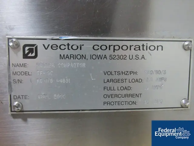 Vector Freund #TF-156, roller compactor, #2785-1 - Image 2