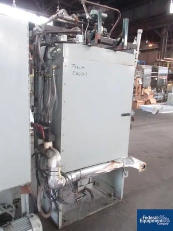 75 Ton, TMP, slab side hydraulic press, (4) 18" x 18" platen, (6) 6" daylight, electrically heated, 1991 - Image 7