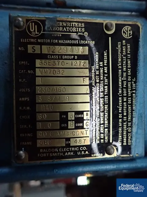 10 gallon Patterson Industries reactor, #2856-7 - Image 5